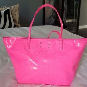 Kate Spade heart embossed tote